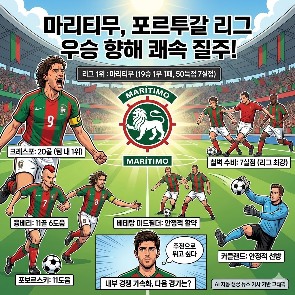 마리티무, [돌풍] 넘어 [태풍]! 리그 제패 눈앞